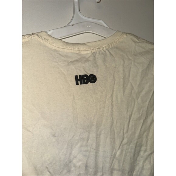 Game Of Thrones Womens Shirt Large Beige Winter Coming Dragon Next Level Cotton - Picture 2 of 3